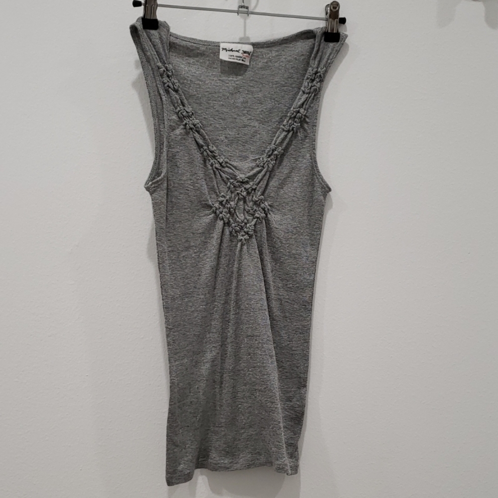 Grey dressy tank
